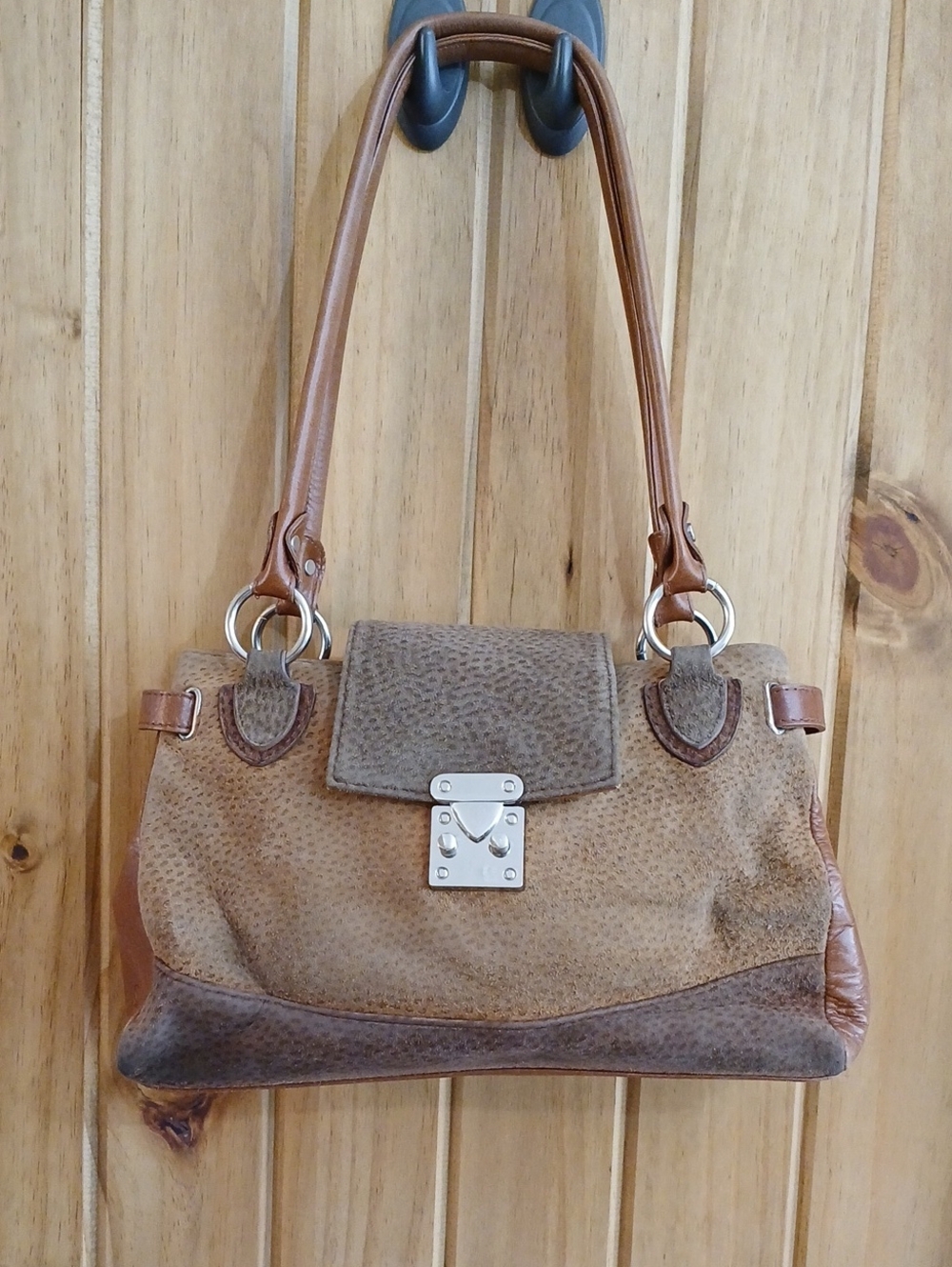Gianni Chiarini Leather/Suede Shoulder Bag Purse